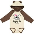 thumbnail image 3 of Inktastic Daddy's Little Rocker Skull Girls Long Sleeve Baby Bodysuit, 3 of 5