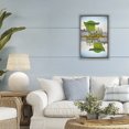 thumbnail image 2 of Stupell Industries Miami Beach Hut Reflection Brown Framed Floater Canvas Wall Art design by Robin Vandenabeele, 25 x 17, 2 of 9