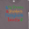 thumbnail image 4 of Inktastic Pennsylvania Grandma and Grandpa Love Me Boys or Girls Toddler T-Shirt, 4 of 5