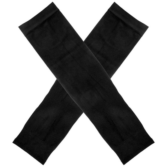 Niceauty 1 Pair Arm Sleeves Women Black Breathable Arm Sleeves for Kids Running Summer