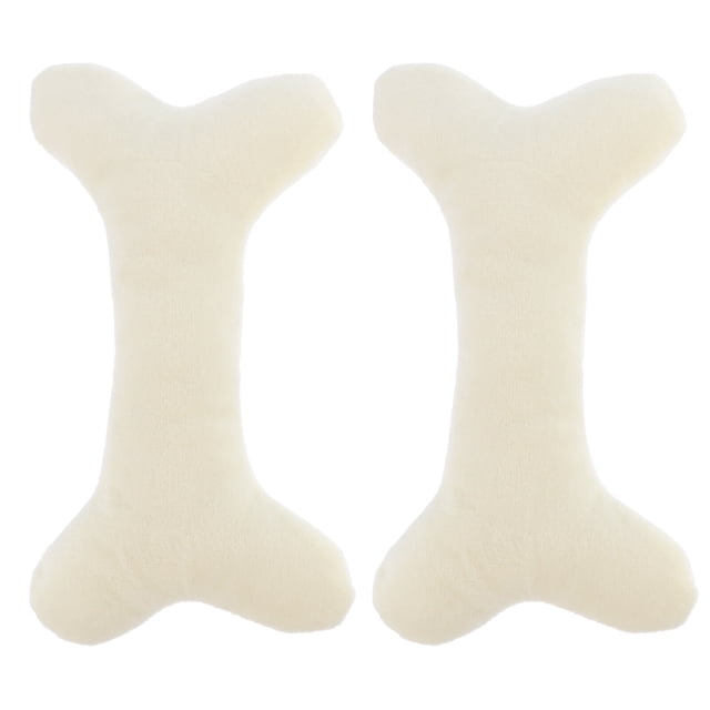 ColoMX 2 unids simulación con forma de hueso de tirón almohada creativa de peluche de peluche decorativo almohada