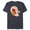Navy Heather, variant on Disney Panchito Three Caballeros Trip Matching Big Face - Short Sleeve Blended T-Shirt for Adults - Customized-Yellow