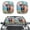 Highland Cow Print, variant on Yuyamidu Highland Cow Car Sun Shade Accessories 2pcs Cute Car Front Window Sun Shield Universal Windshield Cover for Truck Auto SUV, Reflective Blocks Heat and Sun