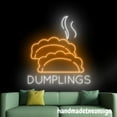 thumbnail image 3 of Handmadetneonsign Dumplings Neon Sign, China Dumpling Wall Art, Chinese Food Restaurant Wall Decor 038997, 3 of 5