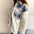 thumbnail image 4 of Mikilon Women's Jacket Lamb Wool Stitching Warm Single-Breasted Cardigan Jacket, 4 of 7