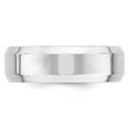 thumbnail image 3 of Primal Gold 10 Karat White Gold 7mm Bevel Edge Comfort Fit Band Size 5, 3 of 6