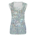 thumbnail image 4 of Débardeurs Femmes, Camisole Unie Sans Manches T-shirt Ample, 4 of 4