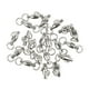 thumbnail image 3 of 20 anillos giratorios con rodamientos de bolas para pesca en agua salada, resistentes, 0#, 3 of 8