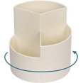thumbnail image 1 of Soporte para brochas de maquillaje, portalápices para escritorio, almacenamiento de papelería giratorio de 360 ​​grados beige (t-0-g) ShuxiuWang 8390606335432, 1 of 1