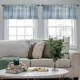 thumbnail image 4 of LALILO Kitchen Curtain Valance Winter Frozen Lake Rod Pocket Window Curtain 52"x 18" Set of 2, 4 of 7