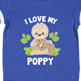 thumbnail image 4 of Inktastic Cute Sloth I Love My Poppy with Green Leaves Boys or Girls Baby Bodysuit, 4 of 5