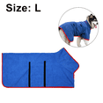 thumbnail image 2 of Pet Bathrobe,Quick Drying Dog Hooded Bath Towel Comfortable Stylish Towel Dry Fast - Blue, 2 of 5