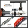 thumbnail image 6 of Carevas Hand Crank Drill All Steel Casting Drilling Drill Portable Manual Drill with Double Pinions Hand Drill Tool for WoodPlasticsPVCGlass Fibre, 6 of 7