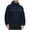 Blue, variant on DPTALR Men's Solid Color Waterproof Hooded Jacket with Zipper Pockets,Long Sleeved for Climbing and Running,Black,, M