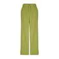 thumbnail image 6 of ClodeEU Womens High Waisted Corduroy Pants With Button,Baggy Casual Wide Leg Trouse With Pockets Yellow,Womens Plus L, 6 of 9