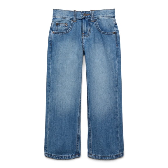 Wonder Nation Boy's Relaxed Straight Denim Jeans, Sizes 4-18