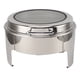 thumbnail image 1 of Set De Buffet Chafing Dish, 6L Chafing Dish Redondo De Acero Inoxidable Con Tapa De Cristal Visible, Servidores Y Calentadores De Buffet, Sets De Chafers Y Calentadores, 1 of 7