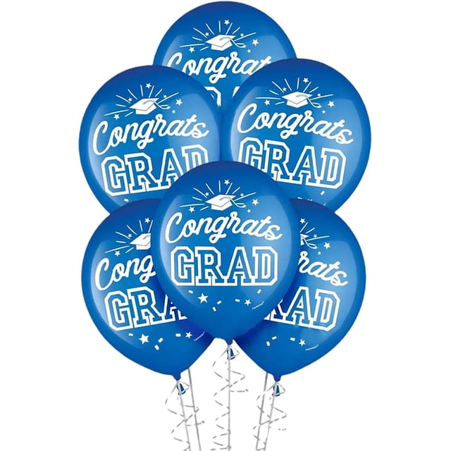 100Pcs/Bag Graduation Balloon Inflatable Blast-proof Leakproof Good Sealing Congrats Grad Letter 2023 Senior Year Grad Balloon School Supply