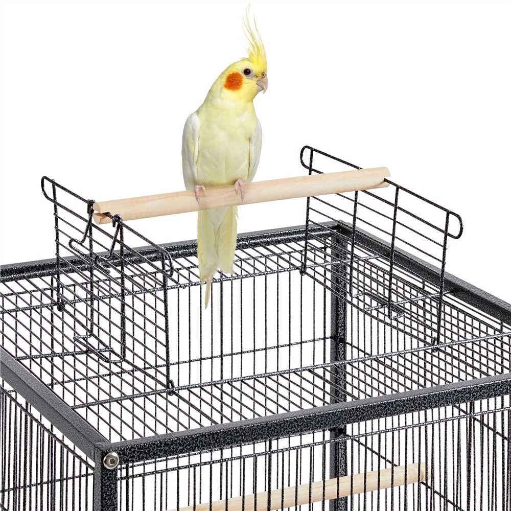 Yaheetech 40 Inch Wrought Iron Bird Cage with Rolling Stand photo 5