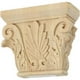 Ekena Millwork CAP06X02X05CHLW 6.5 in. W x 4.37 in. BW x 2.5 in. D x 5.5 in. H Petit Chesterfield Capital S'Adapte Pilastres jusqu'à 3.87 in. W x 1 in. D&44; Tilleul – image 1 sur 1