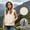 Beige, variant on Girl's Sleeveless Hooded Vest, Waterproof Wind‑Resistant Zip‑Up Gilet Casual Adjustable Drawstring Hem Waistcoat Blue