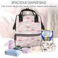 thumbnail image 5 of Daiia Poodle In Ballet Skirts Dancing Large Capacity Baby Bag Waterproof Stylish Diaper Bag Mummy Backpack Adjustable Straps Diaper BagBaby Essentials Bag, 5 of 6