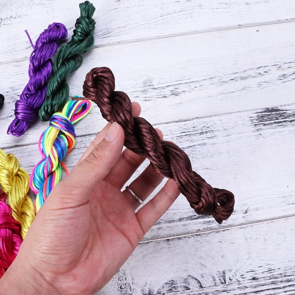 Homoyoyo Assorted Color Nylon Cord for Beading, Macrame, Bracelet Making, Jewelry Crafting Supplies and Projects