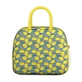 thumbnail image 2 of Lunch Bag Lunch Box for Women Reusable Insulated Lunch Bags,Water-Resistant Lemons with Leaves on Black Cooler Lunch Tote Bag, Large Capacity for Work Travel Picnic, 2 of 6