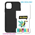 thumbnail image 2 of DistinctInk Custom SKIN / DECAL compatible with OtterBox Commuter for iPhone 11 Pro (5.8" Screen) - Summer Graphics - Aloha Hawaii Yellow Teal Pink, 2 of 5