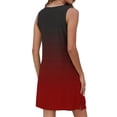 thumbnail image 5 of Liquidation d'Été 2025! Robe Grande Taille pour Femmes, Robe d'Été Décontractée Sans Manches à Col Rond Imprimée avec Poche, 5 of 5