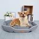 thumbnail image 1 of Esterilla para cama para perros | Colchón para perros de tamaño medio | Tela suave y transpirable | Forma de lingote | Funda lavable extraíble | Fondo antideslizante | 15,75x11,81x3,94 in | 1 Pieza, 1 of 6
