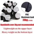 thumbnail image 3 of XINQIHANG Dumbbell Rack Stand, 5 Tier Dumbbells Storage Rack, 10 Lbs or Less-Weight Lifting Dumbbell Tree Rack Stands Floor Bracket for Home Gym Organization, 3 of 7