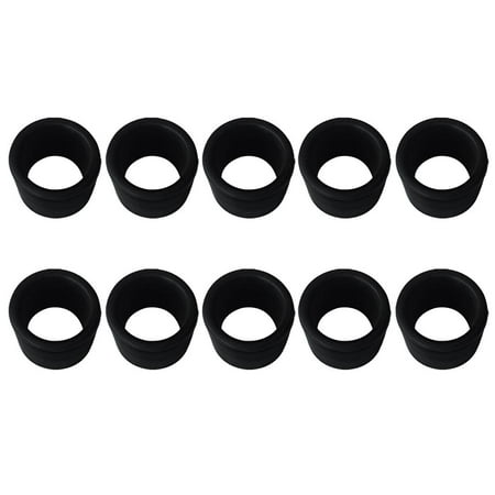 10 Pieces Rubber 1.5mm Wall 2 Rod Holder Insert Protectors for Marine Boat Fishing Board