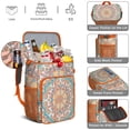 thumbnail image 5 of Sacred Vintage Traditional Mandala Insulated Cooler Bag - 20L Durable Picnic Backpack for Families & Travelers, 5 of 6