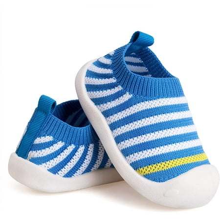 

Baby First-Walking Shoes 1-4 Years Kid Shoes Trainers Toddler Infant Boys Girls Soft Sole Non Slip Cotton Canvas Mesh Breathable Lightweight TPR Material Slip-on Sneakers Outdoor