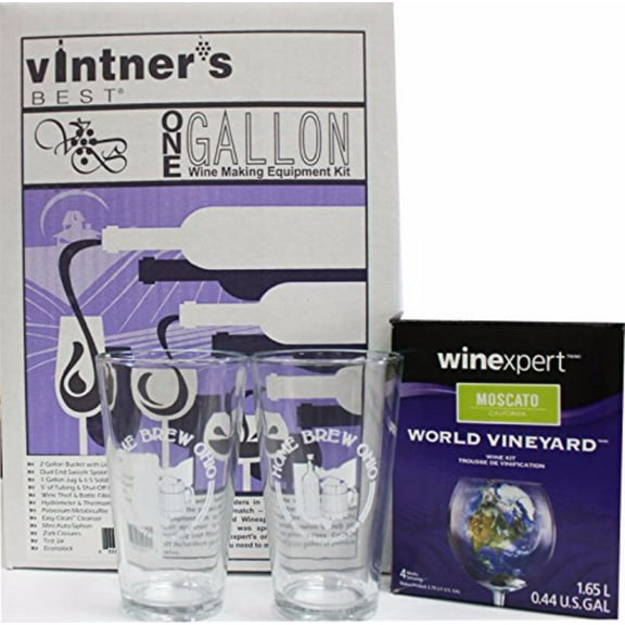 Complete One Gallon Wine Equipment and Ingredient Kit-Moscato