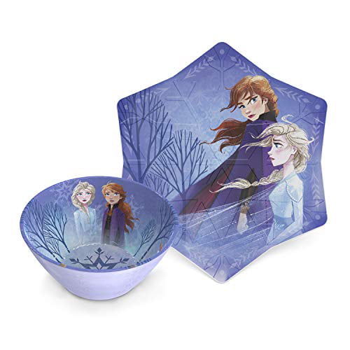 musikkens jordnødder 945 Zak Designs Kids Embossed Dinnerware 2-Piece Set Disney Frozen 2 Elsa & Anna  9" Plate 6" Bowl Durable Melamine Break Resistant BPA-Free - Walmart.com
