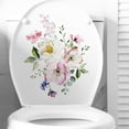 thumbnail image 7 of Clerance! PawCasa Toilet Lid Stickers Bathroom Toilet Decals Flower Butterfly Decals Selfadhesive Sticker for Bathroom Wall Decor Sticker Toilet Bathroom Dcor Removable Waterproof Sticker, 7 of 7