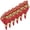 Red, variant on Coventry Vintage Quilted 100% Cotton Table Runner 14" x 70"