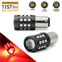 2X BAY15D 1157 High Power Red LED Rear Brake Stop Tail Lamp Light Bulbs Pair