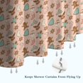 thumbnail image 6 of Pink Christmas Gingerbread and Tree Pattern Shower Curtain 36"x72" ,Bathroom Decorative Shower Curtains Set with 12 Hooks,Modern Waterproof Washable Shower Curtain, 6 of 6