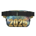 thumbnail image 3 of Kdxio 2025 New Year 5 Crossbody Double Layer Waist Bag Belt Bag for Unisex Fanny Pack Fashion Waist Packs for Hiking Running Shopping Traveling, 3 of 9