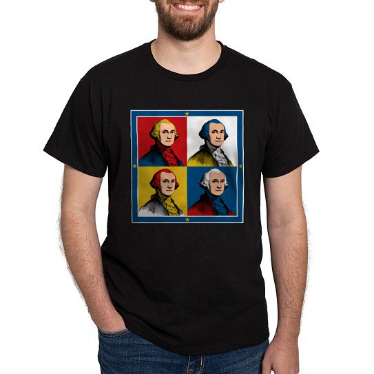 CafePress - Washington Warhol T Shirt - Men's Classic Cotton T-Shirts