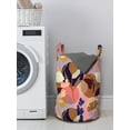 thumbnail image 3 of Floral Laundry Bag, Colorful Summer Gardening Theme with Composition of Different Species of Flowers, Basket with Handles Drawstring Closure for Laundromats, 13" x 19", Multicolor, by Ambesonne, 3 of 4
