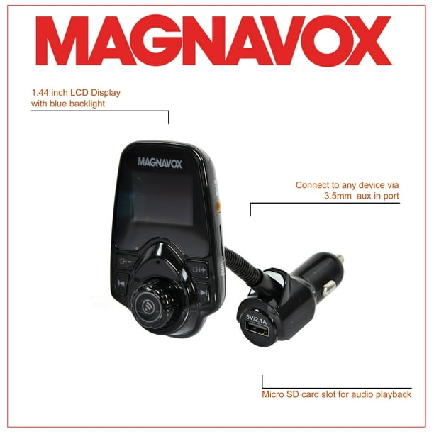 Magnavox MMA3336 FM Transmitter with Bluetooth - Walmart Business