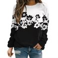 thumbnail image 1 of Chandail Sans Capuchon pour Femmes Femmes Dame Ample à Fermeture Éclair Intégrale Chandail Col Ajusté Chandail à Enfiler Hauts Décontractés Manches Longues Polyester, 1 of 5