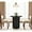 Black, variant on 31.5 inch Round Dining Table for 2, Farmhouse Wood Fluted Dinner Table Round Kitchen Table with Wood Fluted Base, Mid-Century Modern Small Circle Dining Room Tables for Living Room (Natural)