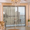 thumbnail image 2 of Door String Curtain Silver Ribbon Thread Fringe Wall Panel Thread Fringe Curtain Panel for Living Room Wedding Coffee House Restaurant, 2 of 6