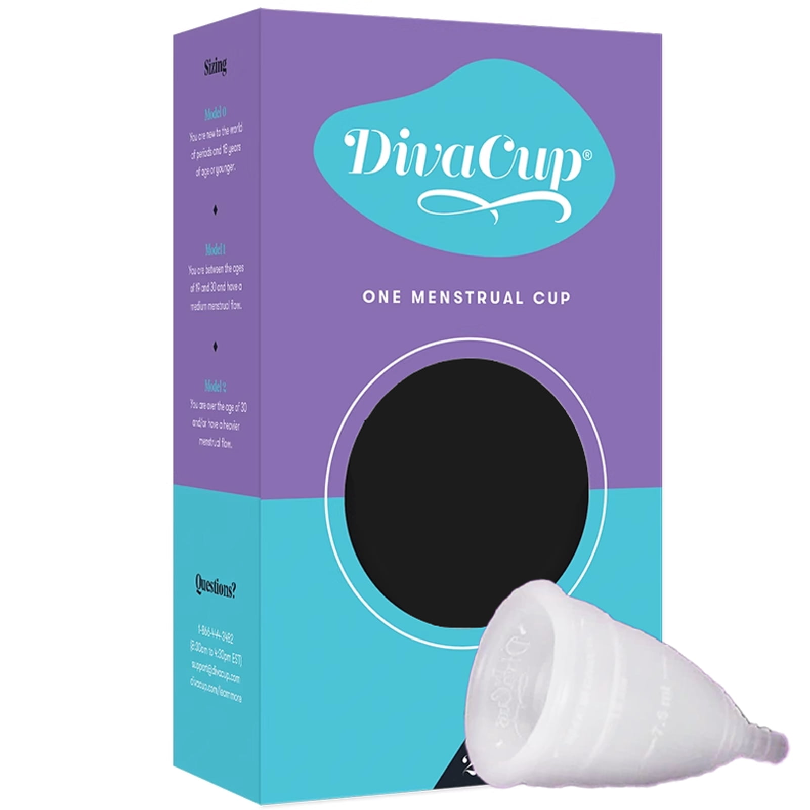 DivaCup Menstrual Cup Model 2 Feminine Hygiene Leakproof Cup Reusable