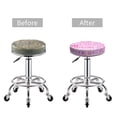 thumbnail image 5 of Xecao's Best Mom ever Print Stool Covers offer stylish, washable protection for PU round bar stools, perfect for home or commercial use., 5 of 7